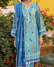Gul Ahmed Turquoise Lawn Suit- Pakistani Lawn Dress