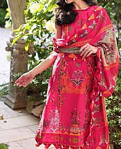 Magenta Lawn Suit- Pakistani Designer Lawn Dress