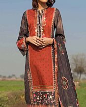 Black/Red Lawn Suit- Pakistani Lawn Dress