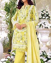 Yellow Lawn Suit- Pakistani Lawn Dress