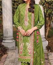 Parrot Green Lawn Suit- Pakistani Lawn Dress