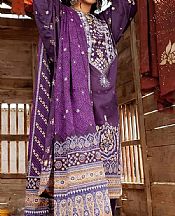 Gul Ahmed Violet Lawn Suit- Pakistani Lawn Dress