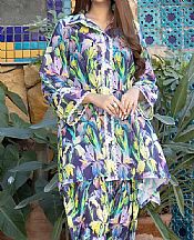 Navy Blue Lawn Suit (2 Pcs)- Pakistani Designer Lawn Dress
