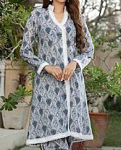 Grey Lawn Suit (2 Pcs)- Pakistani Designer Lawn Dress