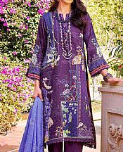 Gul Ahmed Plum Lawn Suit- Pakistani Designer Lawn Suits