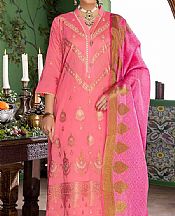Gul Ahmed Flamingo Pink Jacquard Suit- Pakistani Lawn Dress