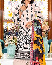 Gul Ahmed Ivory Lawn Suit- Pakistani Lawn Dress