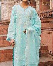 Sky Blue Cotton Suit- Pakistani Lawn Dress