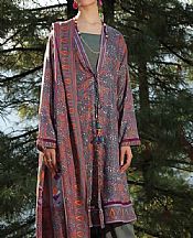 Dark Grey/Mauve Viscose Suit- Pakistani Winter Dress
