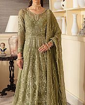 Olive Green Chiffon Suit