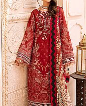Red Lawn Suit- Pakistani Designer Lawn Dress
