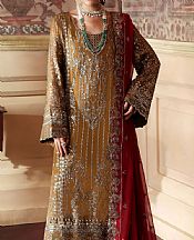 Gulaal Olive Chiffon Suit- Pakistani Chiffon Dress