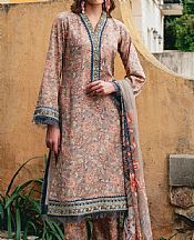 Gulaal Beige Lawn Suit- Pakistani Lawn Dress