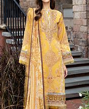 Gulaal Light Mustard Lawn Suit- Pakistani Designer Lawn Suits