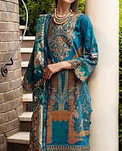 Gulaal Eastern Blue Lawn Suit- Pakistani Lawn Dress