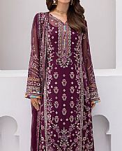 Egg Plant Chiffon Suit