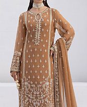 Gulaal Beige Chiffon Suit- Pakistani Designer Chiffon Suit