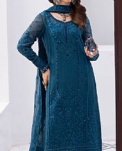 Gulaal Teal Chiffon Suit- Pakistani Chiffon Dress