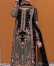 Gulaal Black Chiffon Suit- Pakistani Chiffon Dress