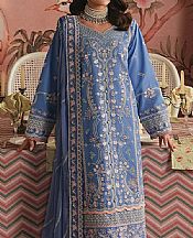 Gulaal Faded Blue Lawn Suit- Pakistani Designer Lawn Suits