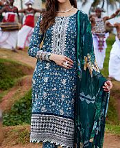 Gulaal Zinc Blue Lawn Suit- Pakistani Lawn Dress