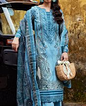 Gulaal Carolina Blue Lawn Suit- Pakistani Designer Lawn Suits