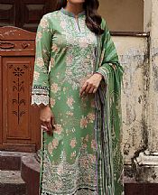 Gulaal Parrot Green Lawn Suit- Pakistani Designer Lawn Suits