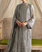 Gulaal Grey Chiffon Suit- Pakistani Chiffon Dress