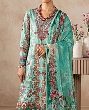 Turquoise Lawn Suit