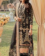 Black Silk Suit- Pakistani Designer Chiffon Suit