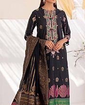 Gul Ahmed Black Jacquard Suit- Pakistani Designer Chiffon Suit