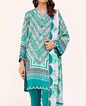 Gul Ahmed Teal Karandi Suit- Pakistani Winter Clothing