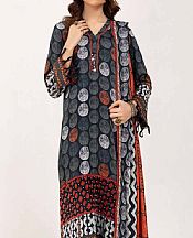 Gul Ahmed Black Cotail Suit- Pakistani Winter Dress