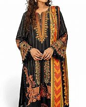Gul Ahmed Black Cotail Suit- Pakistani Winter Dress