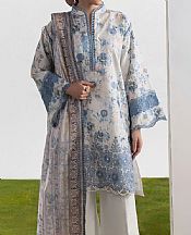 Gul Ahmed Off White Lawn Suit- Pakistani Designer Lawn Suits