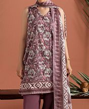 Gul Ahmed Mauve Lawn Suit- Pakistani Designer Lawn Suits