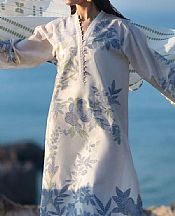 Off White Jacquard Suit