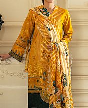 Gul Ahmed Orange Cross Hatch Suit- Pakistani Lawn Dress