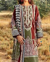 Gul Ahmed Pistachio Green Corduroy Suit- Pakistani Winter Dress