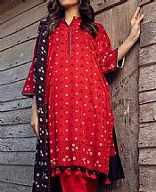 Gul Ahmed Red Lawn Suit- Pakistani Designer Lawn Suits