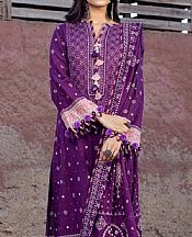 Gul Ahmed Plum Lawn Suit- Pakistani Lawn Dress
