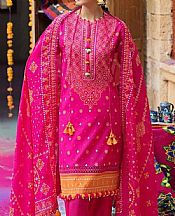 Gul Ahmed Hot Pink Lawn Suit- Pakistani Designer Lawn Suits