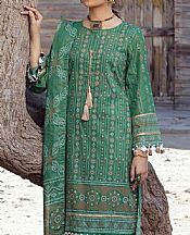 Gul Ahmed Viridian Green Lawn Suit- Pakistani Designer Lawn Suits