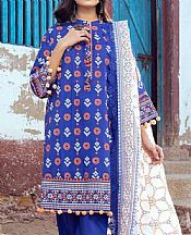 Gul Ahmed Persian Blue Lawn Suit- Pakistani Lawn Dress