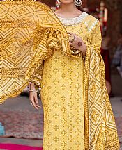 Gul Ahmed Yellow Lawn Suit- Pakistani Lawn Dress