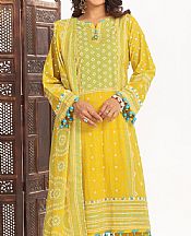 Gul Ahmed Golden Yellow Lawn Suit- Pakistani Lawn Dress
