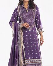 Gul Ahmed Viola Purple Lawn Suit- Pakistani Lawn Dress