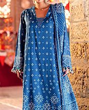 Gul Ahmed Blue Lawn Suit- Pakistani Lawn Dress