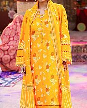 Gul Ahmed Orange Lawn Suit- Pakistani Lawn Dress