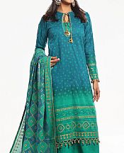 Green/Blue Lawn Suit